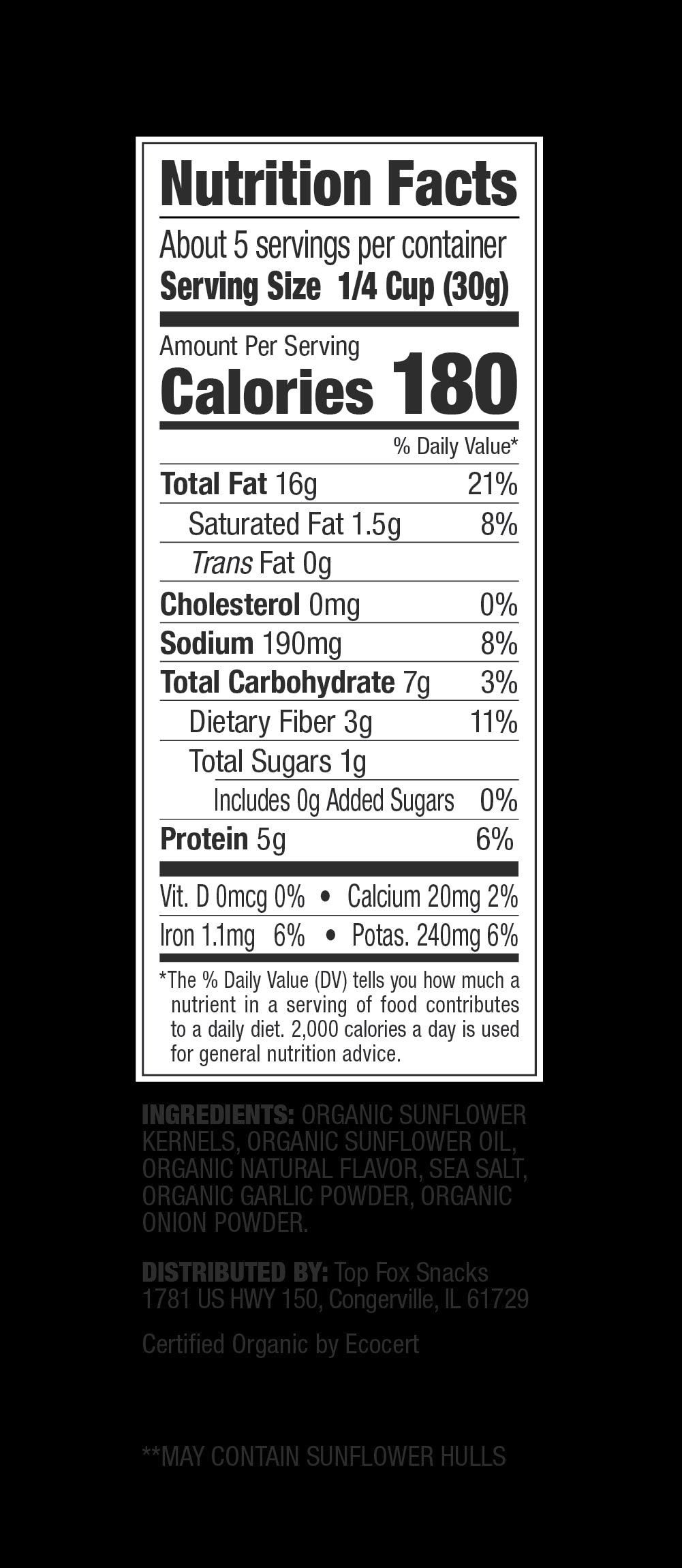 DILL PICKLE SUNFLOWER SEEDS