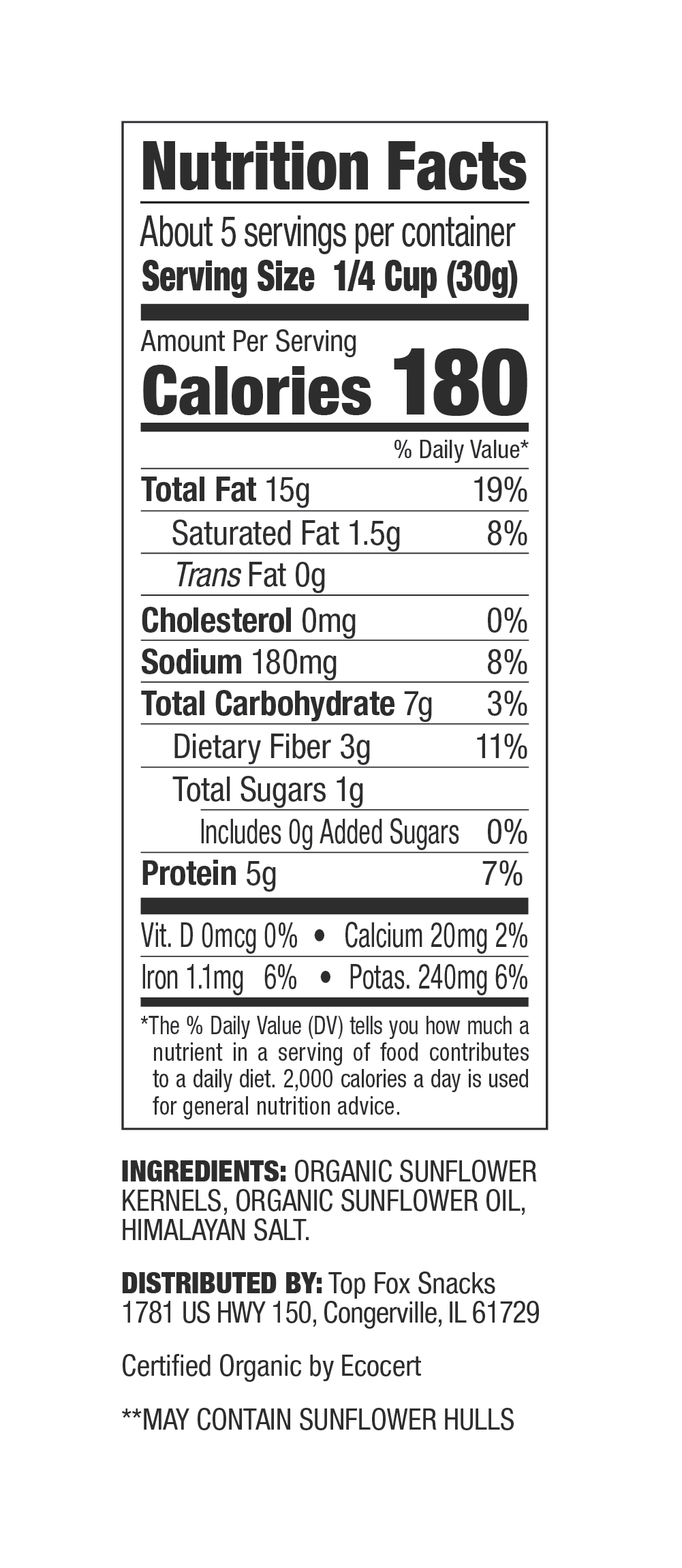 HIMALAYAN SALT SUNFLOWER SEEDS