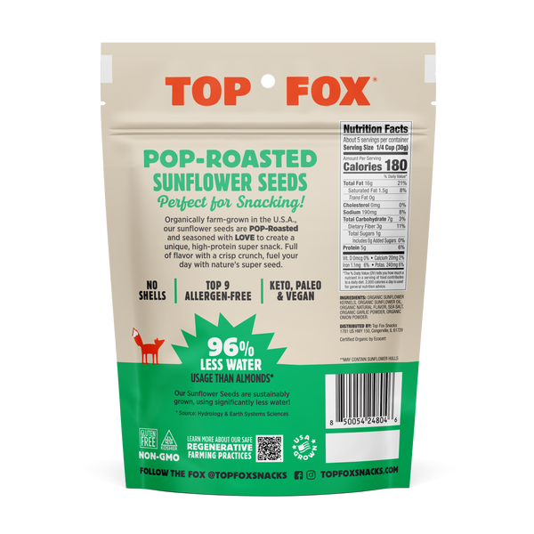 DILL PICKLE SUNFLOWER SEEDS Top Fox Snacks