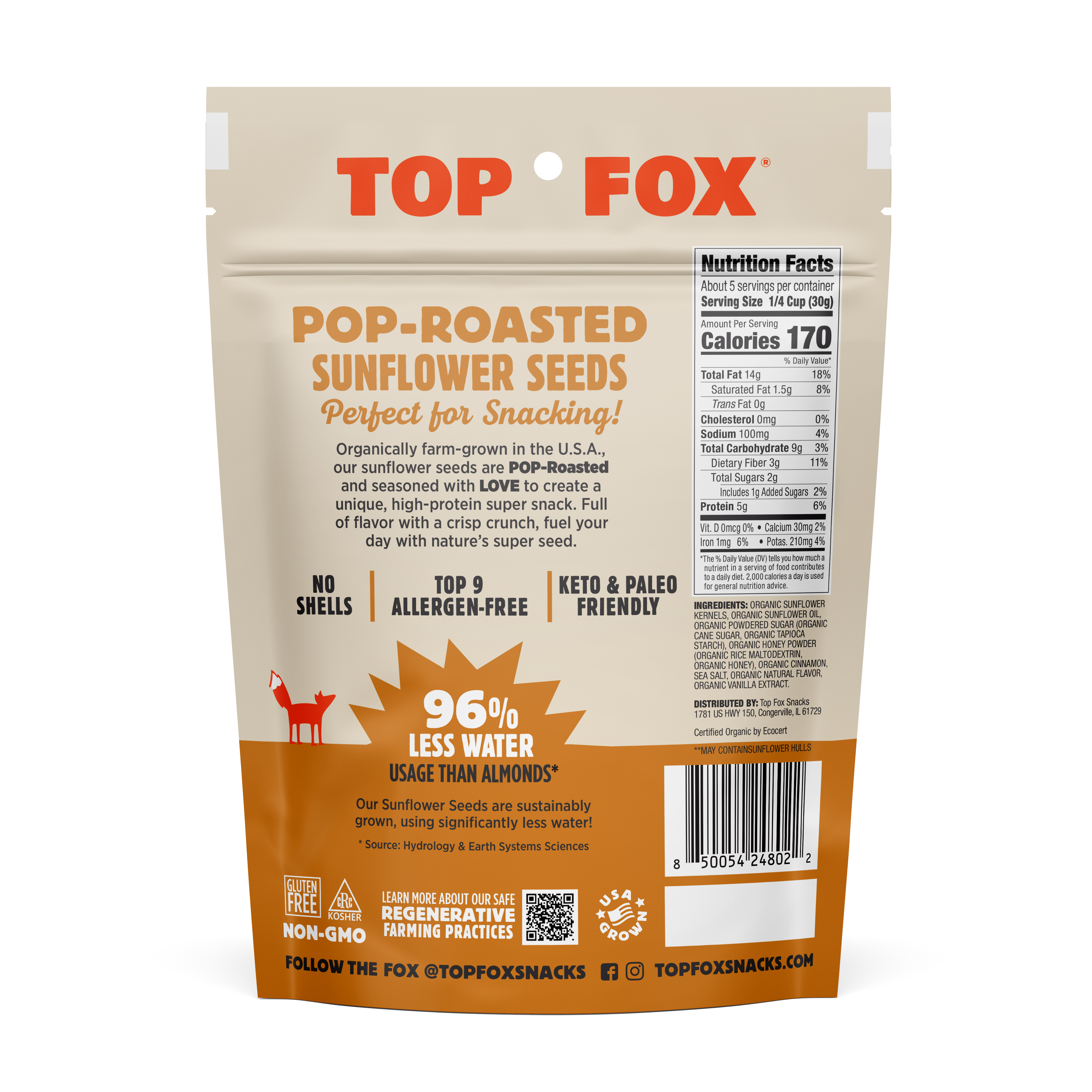 HONEY CINNAMON SUNFLOWER SEEDS