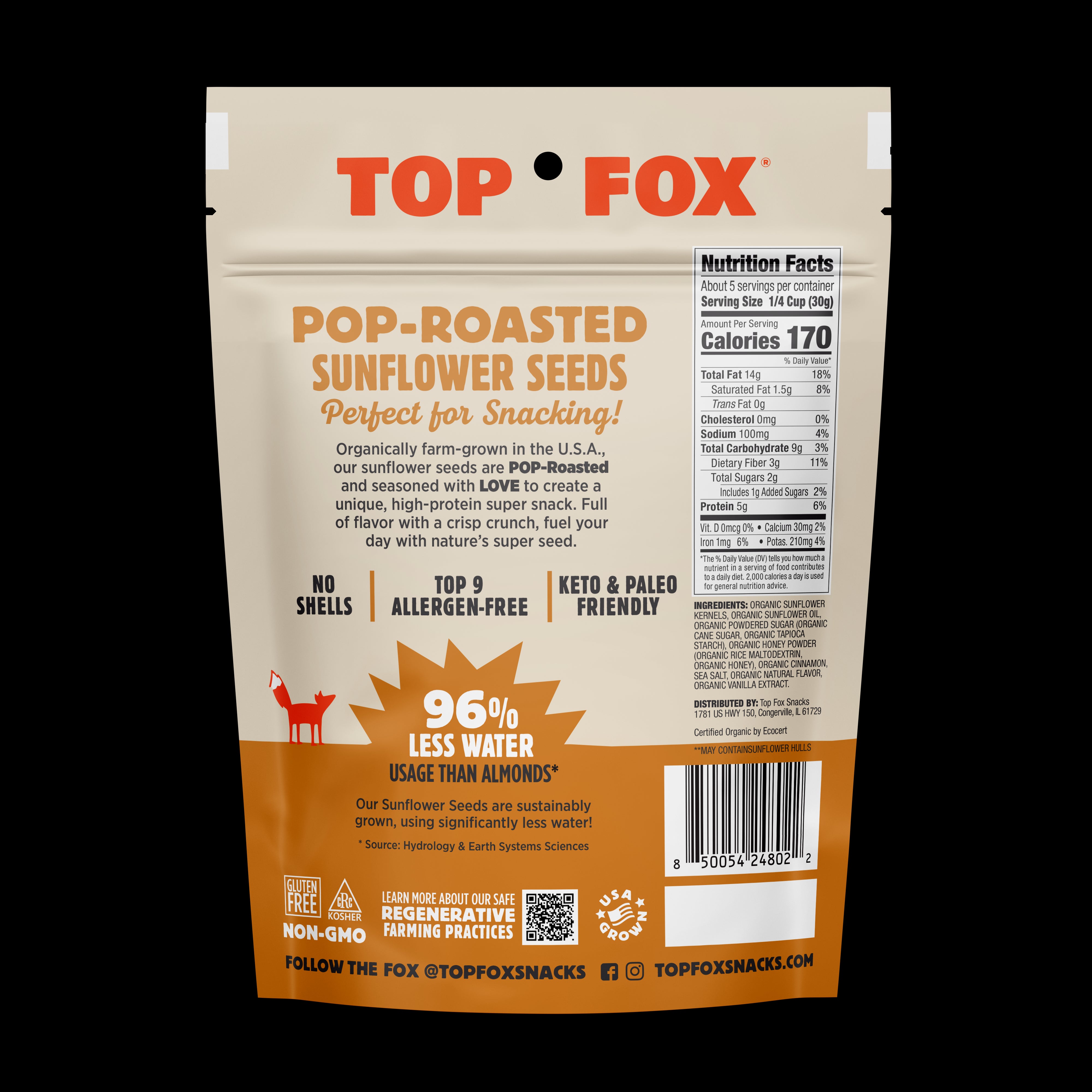 HONEY CINNAMON SUNFLOWER SEEDS